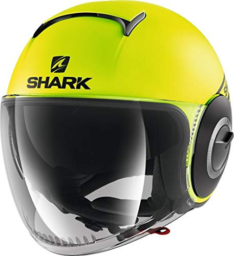 SHARK Motorradhelm NANO STREET NEON MAT YKK, Gelb, XS