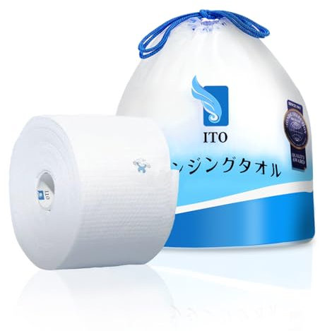 ITO Disposable Face Towel, 50 Count Ultra-Soft 1-Second Quick-Dry Face Towels, Gentle for Sensitive Dry Oily Skin, Facial Towels for Daily Cleansing Makeup Removal (1 Pack)