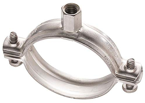 5 Stück - Edelstahl Schraubrohrschelle massiv mit Anschluss V4A M8/10 Spannbereich 58-63mm (2) - qpool24