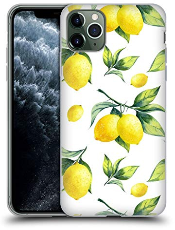 Head Case Designs Offiziell Zugelassen Haroulita Weisse Zitronen Fruechte Soft Gel Handyhülle Hülle Huelle kompatibel mit Apple iPhone 11 Pro Max