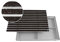 EMCO 60x40cm Eingangsmatte DIPLOMAT Rips braun 22mm + Bodenwanne Fußmatte Türmatte Abstreifer Fußabtreter Maße: 600x400mm