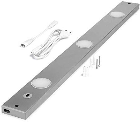 Spot LED encastrable Peppa Sensor - 90 cm - Titane - 10 W - Blanc chaud - 3000 K