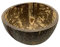 VIE Cuenco de coco gourmet, acabado texturizado natural, pequeño, 8-10 cm