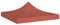 vidaXL Toit de Tente de Réception Toile de Toit de Chapiteau Remplacement de Toit de Tente Escamotable Pavillon de Jardin 3x3 m Terre Cuite 270 g/m²