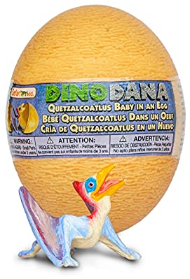 Safari S100990 Dino Dana Baby Quetzalcoatlus mit Ei Dinosaurier und prähistorische Kreaturen, bunt, S
