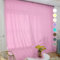 ABCHOME Rosa, durchscheinende Vorhänge, 183 cm lang, 2 Paneele, Stangentasche, Voile, halbtransparent, Fenstervorhänge für Küche, Schlafzimmer und Wohnzimmer (Rosa, 52 W x 72 L)