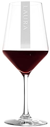 Stölzle Revolution Lot de 60 verres à vin rouge avec nom gravé 490 ml Passe au lave-vaisselle Verres à vin rouge & gravure laser individuelle Lot de 60