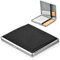 Leder Metall Zigarettenetui, 9.7 x 9.5 x 1.8cm Zigarettenschachtel Box Zigarettenbox Cigarette Case für 20 Zigaretten Tabakbox mit Gummiband und Schnappverschluss, für Hosen- und Hemdtaschen