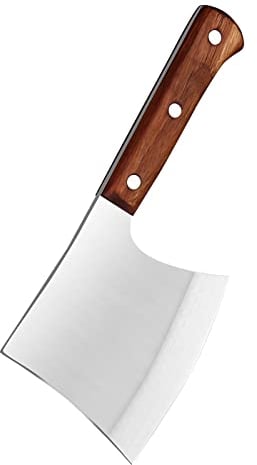 MLG Tools Coltello per ossa, mannaia per carne a codolo pieno Mannaia da macellaio per ossa, per ossa grandi e carne congelata