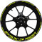 Felgenaufkleber Für Suzuki GSX-S1000 GSX1000S GSXS1000 GSX-S 1000 S Motorrad Radnabe Aufkleber Dekoration Felge Reflektierender Aufkleber Zubehör (Color : N)