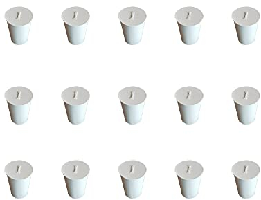 HeyWin Gummistopfen Konisch 13mm to 17mm, Gummistopfen 15mm,Verschlussstopfen Verwendet für das Versiegeln von Ballonflaschen,Prüfrohr usw(15, 1#)