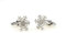 Brautvater Manschettenknöpfe, Manschettenknöpfe Herren Versilbert Cufflinks Schneeflocken Schmuck Geschenk