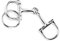 Trensen-Schlüsselanhänger, D-förmiger Snaffle-Schlüsselanhänger, exquisite Verarbeitung, silberner D-Ring, Zine-Legierung, Snaffle-Bits, Schlüsselanhänger für Taschenschlüssel, Dekorationsanhänger