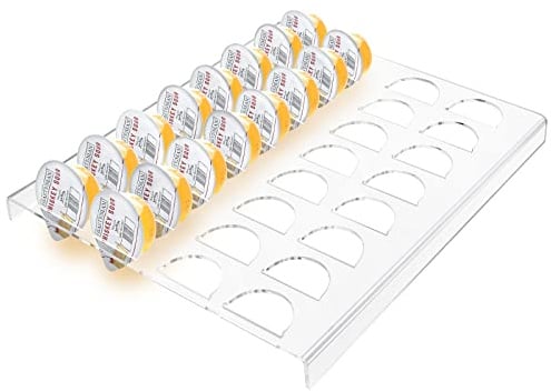 Urcreeds Porte-capsules de cocktail compatible avec les capsules Bartesian, en acrylique Tassimo, tiroir de rangement pour capsules de café Tassimo pour cuisine, maison, bureau, transparent, 32