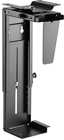 CAVO Desktop PC-Halterung CH-360-S schwarz 88 x 533 mm bis 10 Kg | drehbar um 360°, schwarz, verstellbar für Computer Desktophalterung von SOTECH