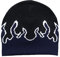 TONXX Flame Beanie Y2K Knit Hat Skullies Slouchy Skull Cap Graphic, Dunkelblau