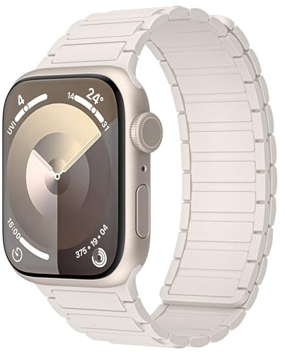 Niziruoup Cinturino Compatibile con Apple Watch 49mm 45mm 44mm 42mm 41mm 40mm 38mm Cinturino Sportivo Silicone Magnetico Upgrade Cinturini di Ricambio per iWatch Series 9 8 7 6 5 4 3 2 1 SE Ultra