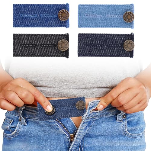 Prasacco Extensores de botón para jeans,pantalones,extensor de botones,extensor de pantalones de embarazo,para jeans,pantalones de maternidad,extensor de botones de mezclilla