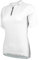 Wulibike Radtrikot Damen Halbe ReißVerschluss Fahrradtrikot Atmungsaktiv Rennrad Trikot Kurze äRmel Frauen Fahrrad Shirt 4 Tasche Radfahren Tops Upf50+ Weiß XL