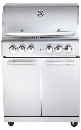 Allgrill Gasgrill Chef L Edelstahl Modular Grundmodell 4 Brenner, Backburner (500904)