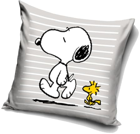 Carbotex Snoopy Velour Kissen Dekokissen SNO224029 40 x 40 cm