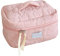 HJYDGJ Trousse de toilette matelassée pour femme avec motif floral en coton avec motif floral Grande capacité Trousse de maquillage matelassée avec motif floral, Rose, Trousse de toilette