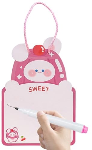 Zeichenbrett für Kinder, Doodle Board, Löschbarer Schreibblock, Doppelseitiger Schreibblock mit Whiteboard-Stift, Kritzelbrett, Malbrett, Reisespielzeug