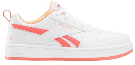 Reebok Royal Prime 2.0 Sneaker, FTWRWHITE/SUNSETCORAL/SUNKISSEDORANGE, 6 UK