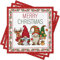 Xunerloy 40Stück Weihnachten Servietten Weihnachtsservietten mit Wichtel Gnome Servietten Weihnachten Deko Geburtstag Rot Merry Christmas Napkins Winter Weihnachts Tischdeko Papierservietten