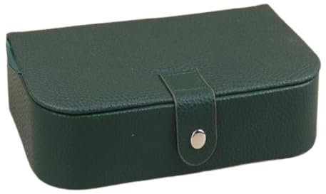 CWLPSL Schmuckaufbewahrung, hochwertige Retro-Kieselstein-tragbare Schmuckschatulle, großes Fassungsvermögen für Ohrringe, Ohrringe, Ringe, Schmuck-Aufbewahrungsbox, Schmuck-Aufbewahrungsbox (grün)