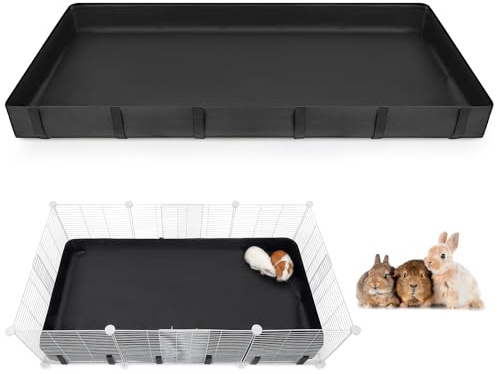 Hedgeink Meerschweinchen Käfigeinlage wasserdicht mit Klett – Wiederverwendbare Kaninchen Unterlage mit Tarp-Boden für C&C Käfig, geeignet für Meerschweinchen, Hamster, Kaninchen – ohne Käfig