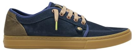 Satorisan - Heisei Suede - Casual Sneaker Herren und Damen - Vintage Leder Sportschuhe Bequem, Nachhaltig und Dauerhaft - Farbe Navy - Größe 38