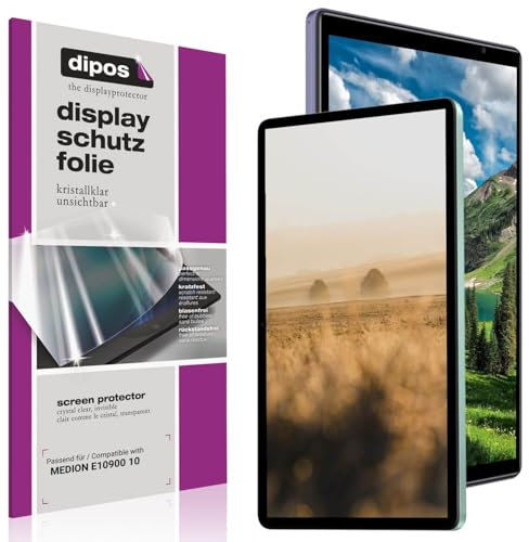 dipos I 2x Schutzfolie klar passend für MEDION E10900 10 Folie Displayschutzfolie, Ultra-Dünn, Case-Friendly, Fingerprint-Kompatibel