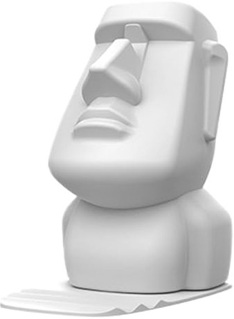 Générique Porte-lunettes décoratif – Support pierre, socle design | Sculpture originale pour lunettes, ornement de bureau chambre salon, organisateur tête avec fonction support téléphone mobile