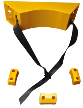 Amagogo Fastening Strap for Gas Cylinders, Holder for Bottles, Accessories for Assembly, Yellow