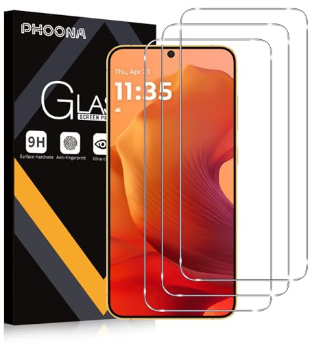 Phoona Verre Trempé [3 Pièces] Pour Motorola Moto E15/G05 5G, Dureté 9H Film Protection écran, Ultra Résistant Vitre Protecteur, Clarté HD, sans Bulles, Anti-Rayures
