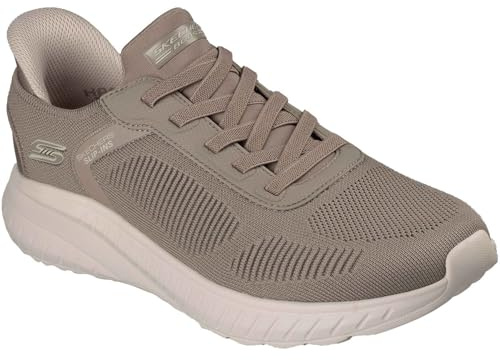Skechers Slip-ins Herren BOBS Sport Squad Chaos Solid Step Dark Taupe 118312 Sneaker, Dunkles Braungrau, 47.5 EU