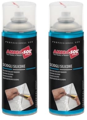 Sciogli Silicone, Rimuovi Silicone e Sigillanti senza Rovinare le Superfici, Confezione da 2 x 400 ml
