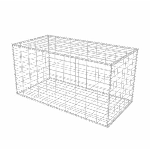 Panier gabion en acier pour mur de soutènement, gabion, 100 x 50 x 50 cm, pour jardin et aménagement paysager
