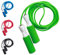 JUMP ROPE Profi Springseil mit Qualitäts Kugellager, Länge einstellbar für Kinder und Erwachsene, Speed Rope mit Tasche, grün weiß