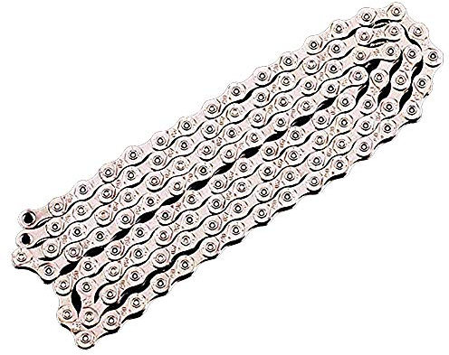 VOANZO Fahrradkette, Vollvergoldung Silber Rostfreie Mountain Road Fahrradkette, 10-Fach 30-Fach