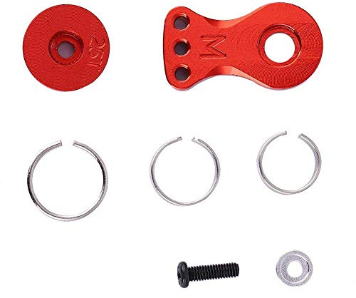 Tbest Buffer Ring Gear Arm, 25T Steering Servo Horn Arm for 1/10 1/8 RC Vehicle (M Model) (Red（N1022R）) Model Toy
