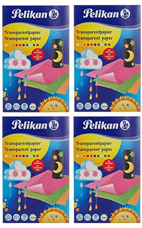 Pelikan 137943 - Transparentpapier, 10 Blatt (4, Transparentpapier | farbig)