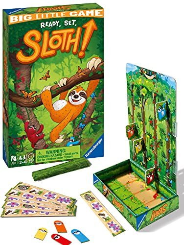 Ravensburger Ready Steady Faultier Reisespiel für Kinder ab 4 Jahren