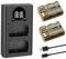 2 X BP511 BP511A Batterie de Rechange et Chargeur Double Compatible avec Canon EOS 5D 10D 20D 20Da 30D 40D 50D 300D PowerShot G1 G2 G3 G5 G6 Pro 1 Pro 90 Pro 90IS Cameras