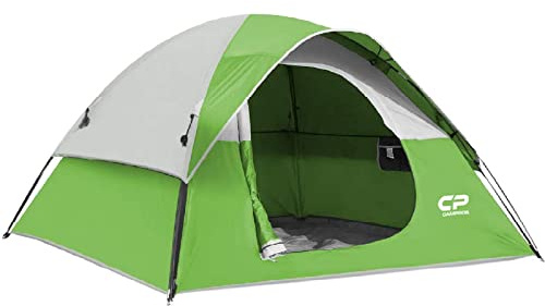 CAMPROS CP Campingzelt Familienzelt Wasserdicht Kuppelzelt mit Moskitonetz & Belüftung, Schnellaufbau Outdoor Zelt für Camping und Familie