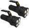 Eaxus® 2er Set LED Handscheinwerfer/Taschenlampe LED mit Griff - extrem hell, 200 Meter