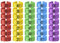 100 Pack Hühnchen Identifikation Beine Ringe, Chicken Tags für Legs Geflügel Bands Clip On Leg Rings für Hühner, Enten, Hühnchen, Goose(5 Farben,20mm)