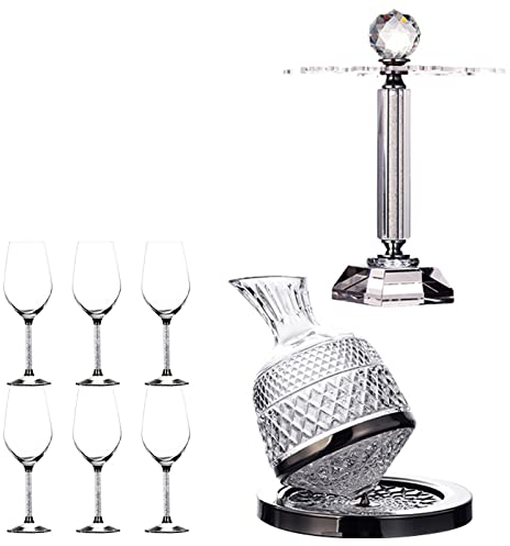 FAMYNGL Red Wine Decanter Glass Coppa Calice Set di Cristallo Vetro Creativo Luce Creativa Lusso Party di Nozze Champagne Drinkware Home