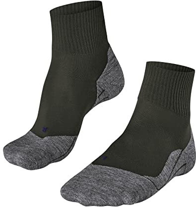 FALKE Herren Wandersocken TK5 Wander Cool Short M SSO Lyocell antiblasen dünn 1 Paar, Grün (Military 7826), 39-41
